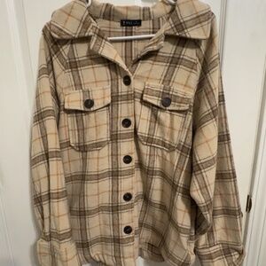 Very J Flannel Shacket